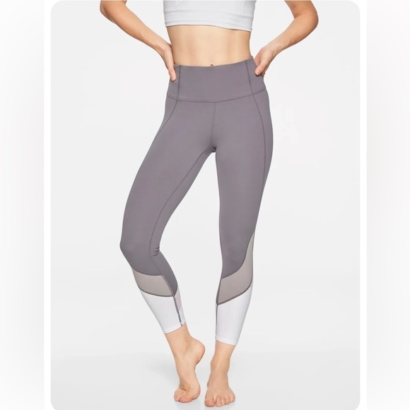 Athleta Colorblock Salutation 7/8 tight - Picture 1 of 6